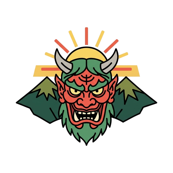 Ogre and Sunrise over mountains