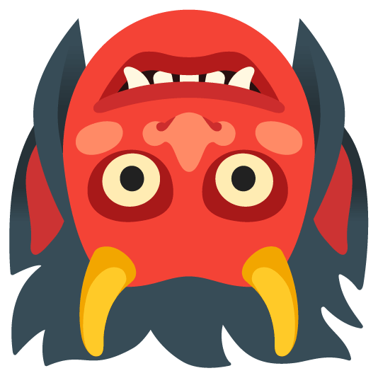 Ogre and Upside-down face