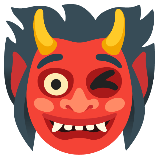 Ogre and Winking face