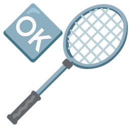 OK button and badminton