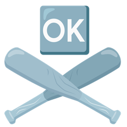 OK button and baseball