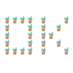 OK button and bubble tea