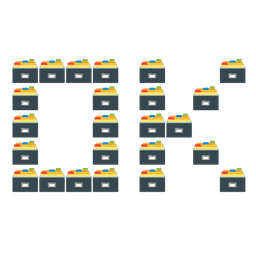 OK button and card file box