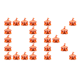 OK button and circus tent