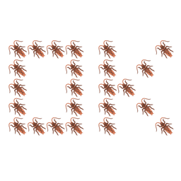 OK button and cockroach