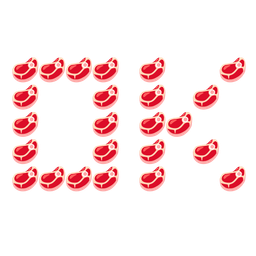 OK button and cut of meat