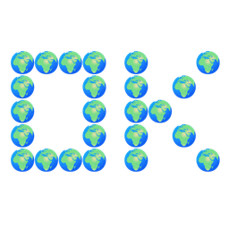 OK button and globe showing Europe-Africa