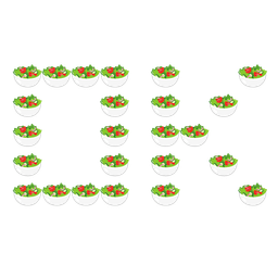 OK button and green salad