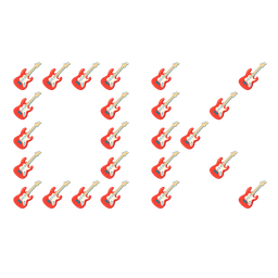 OK button and guitar