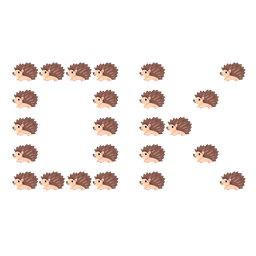 OK button and hedgehog