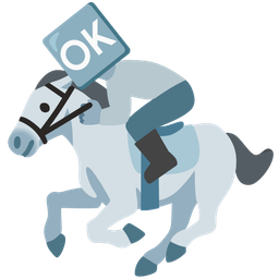 OK button and horse