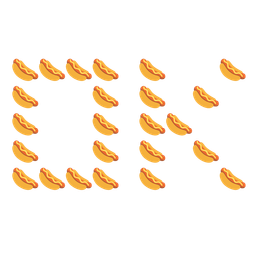 OK button and hot dog