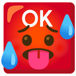 OK button and hot face