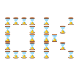 OK button and hourglass done