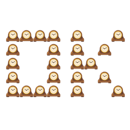 OK button and mantelpiece clock