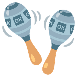 OK button and maracas