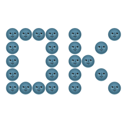 OK button and new moon face