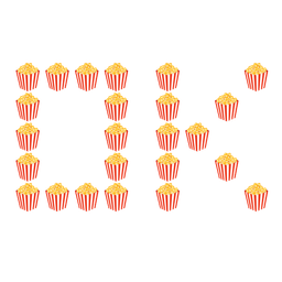 OK button and popcorn