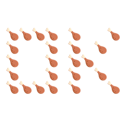 OK button and poultry leg