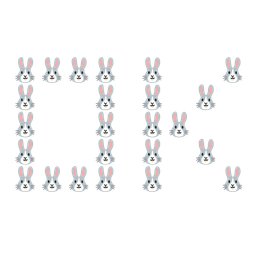 OK button and rabbit face