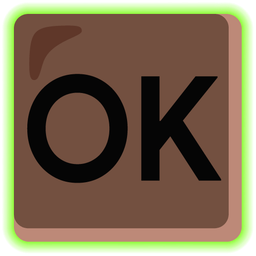 OK button and radioactive