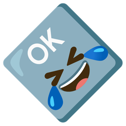 OK button and Rolling on the floor laughing