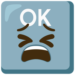 OK button and tired face