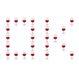 OK button and wine glass