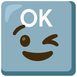 OK button and Winking face