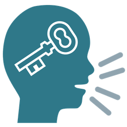 old key and busts in silhouette