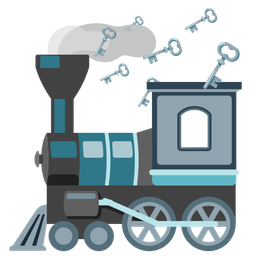 old key and locomotive