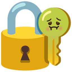 old key and nauseated face