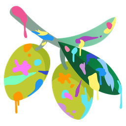 olive and artist palette