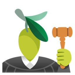 olive and balance scale