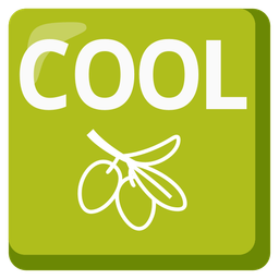 olive and COOL button