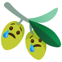 olive and crying face