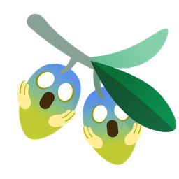 olive and face screaming in fear