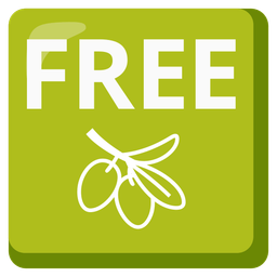 olive and FREE button