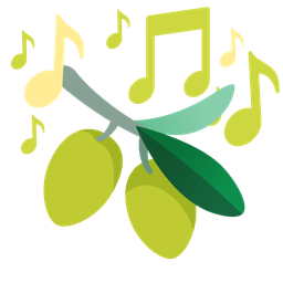 olive and musical notes