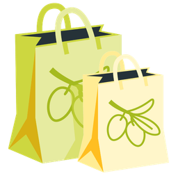 olive and shopping bags