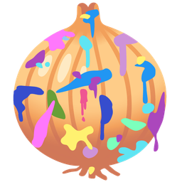 onion and artist palette