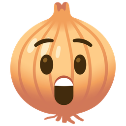 onion and astonished face