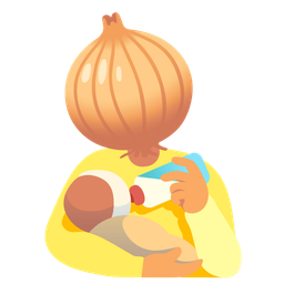 onion and baby bottle