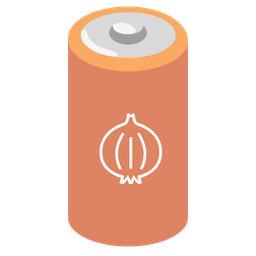 onion and battery