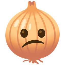 onion and confused face
