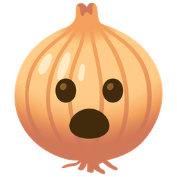 onion and face with open mouth