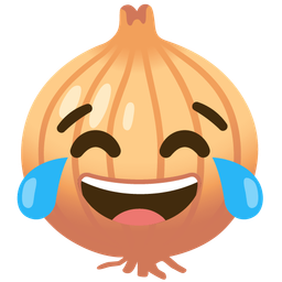 Onion and Face with tears of joy