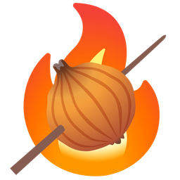 onion and fire