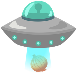 onion and flying saucer