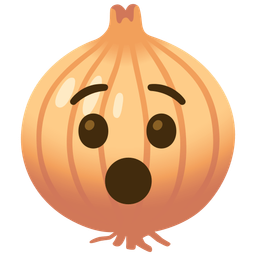 onion and hushed face